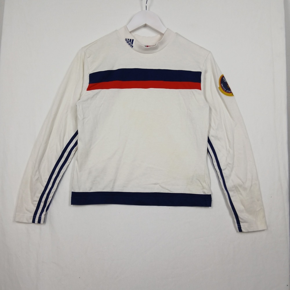 Adidas Team USA 2000 Olympic Games White Long Sleeve Mock Neck Shirt M